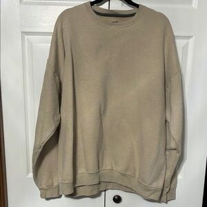 Fruit of the Loom Men's Tan Crewneck Sweater